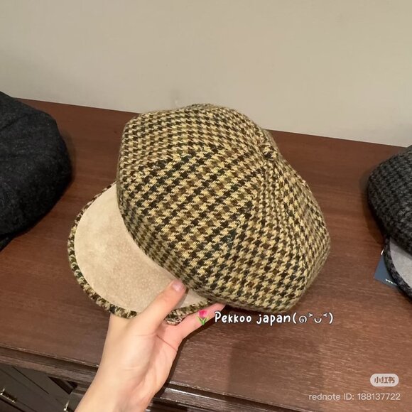 NWT CA4LA Casira TWEED Casquette main image 5
